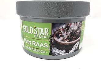 GOLDSTAR Herbal Non Tobacco Smoke PAN RAAS Flavor Premium Hookah, Shisha, Nargila 200 gm