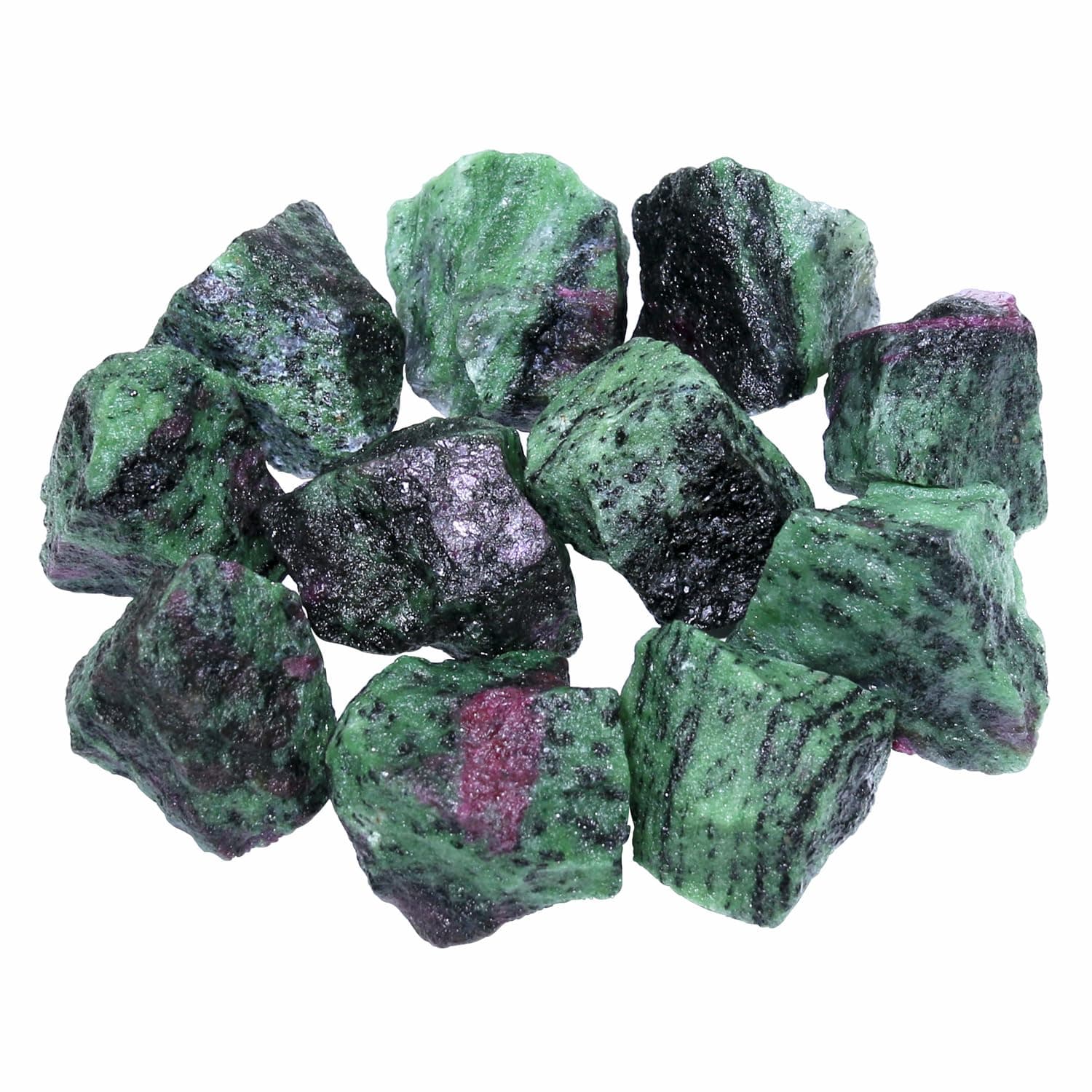 Nvzi Raw Ruby Zoisite Crystals Bulk, Real Gemstones and Crystals, Rocks and Minerals, Healing Crystals, Quartz Crystals and Healing Stones, Cuarzos Originales De Energia Y Piedras(1LB)