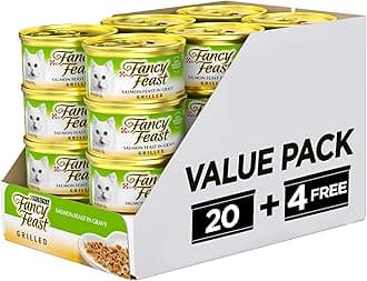 Fancy Feast Grilled Salmon Cat Food Promo Pack (85g) (20+4 Free)