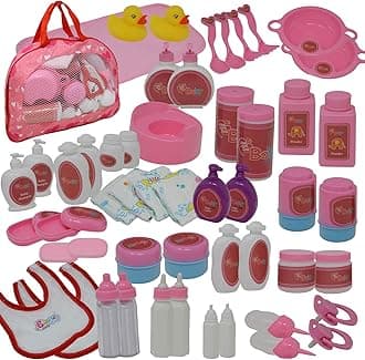 Baby Doll Feeding & Caring Accessory Set in Zippered Carrying Case