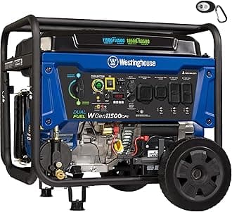 Outdoor Power Equipment 14500 Peak Watt Dual Fuel Home Backup Portable Generator, Remote Electric Start, Transfer Switch Ready, Gas and Propane Powered