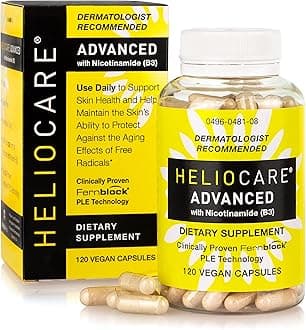 Heliocare Advanced Niacin B3 Supplement: Fernblock PLE Extract 240mg Per Serving - Supports Skin Cell Health W/Antioxidant Rich Vitamin B3 Niacin 500 mg - 120 Vegan Capsules