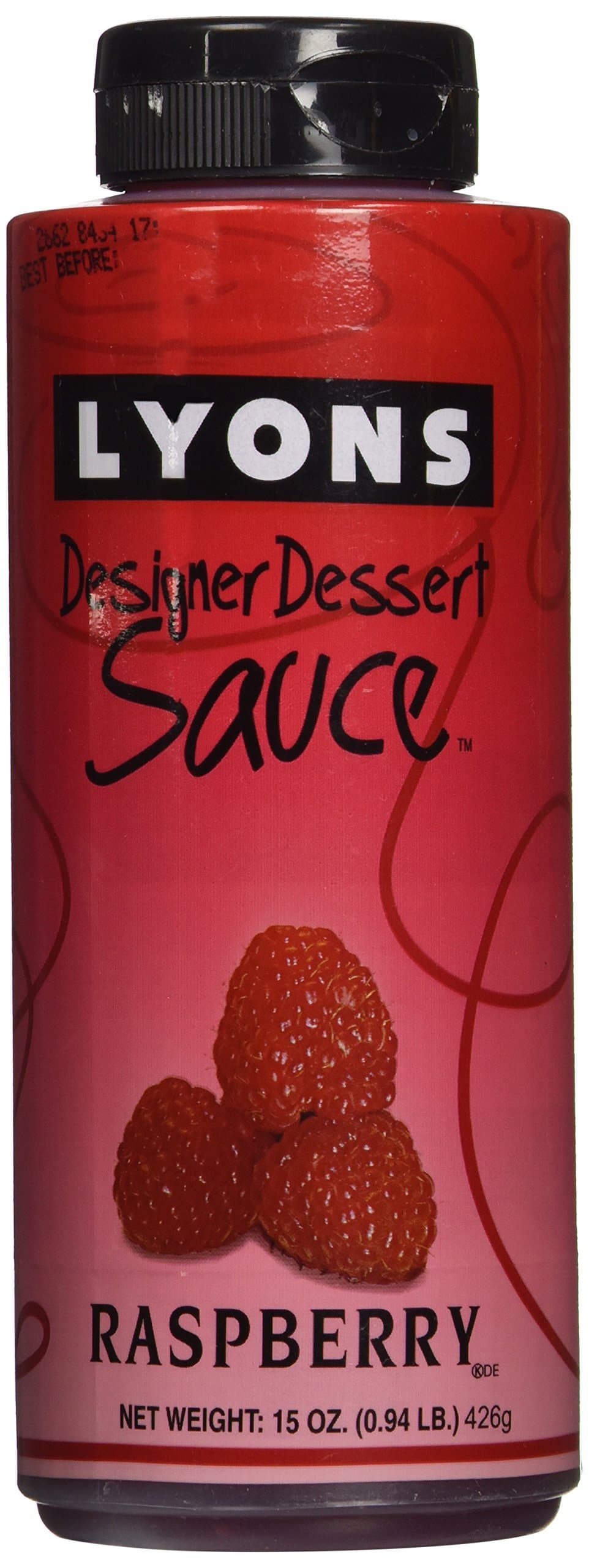 440ml Raspberry Lyons Designer Dessert Syrup Sauce