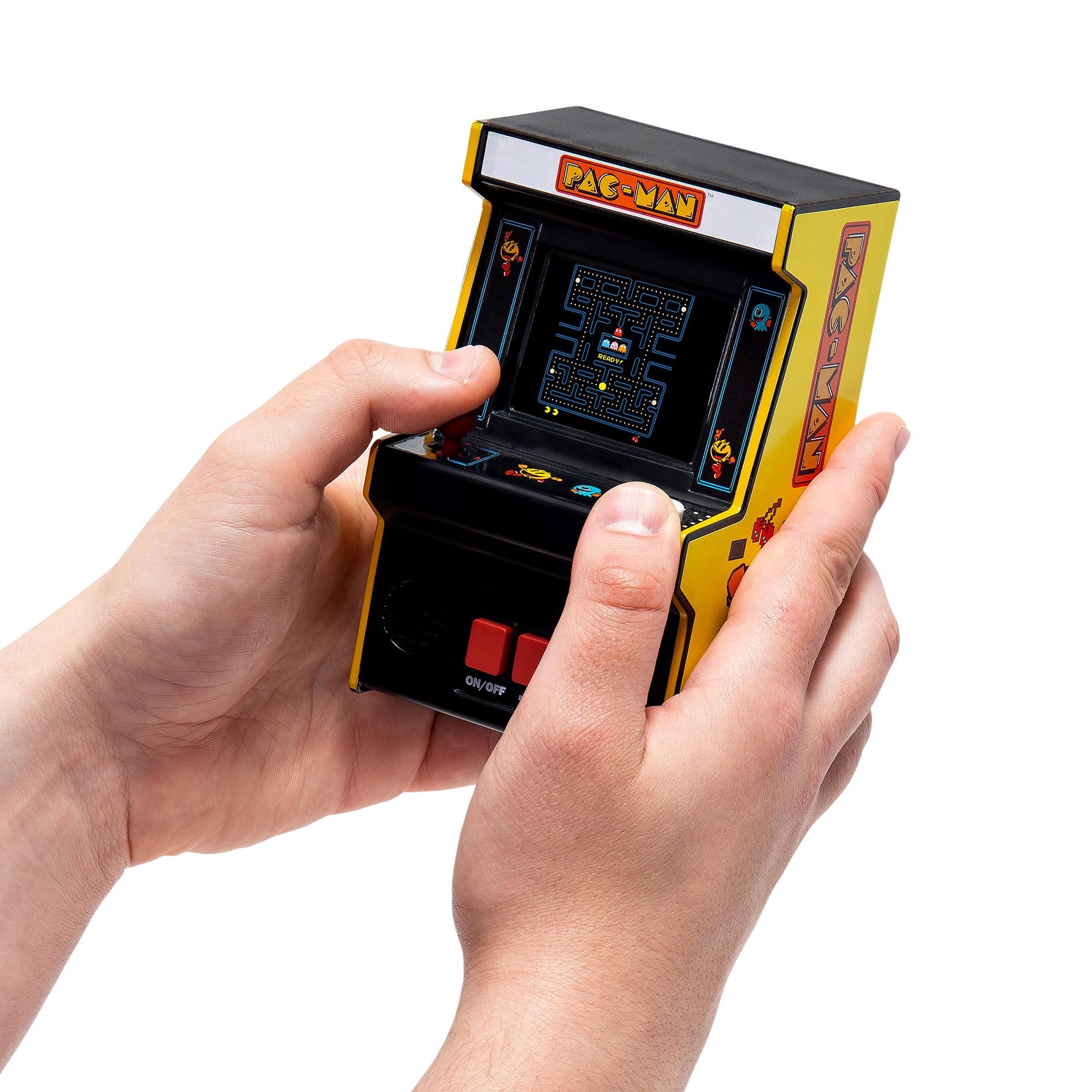 Basic Fun Arcade Classics Pac-Man - Retro Mini Arcade Game, 4-Color Screen, Great Gift for Kids 8 to 98