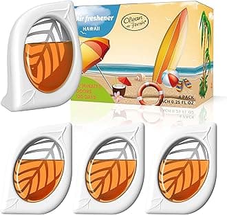 Air Freshener for Home, 4 Pack, Hawaiian, Odor Eliminator for Small Area Closets Bathroom Pets Strong Odor, Up to 120 Days