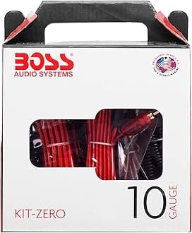Boss Audio KITZERO Complete 10 Gauge Amplifier Installation Kit