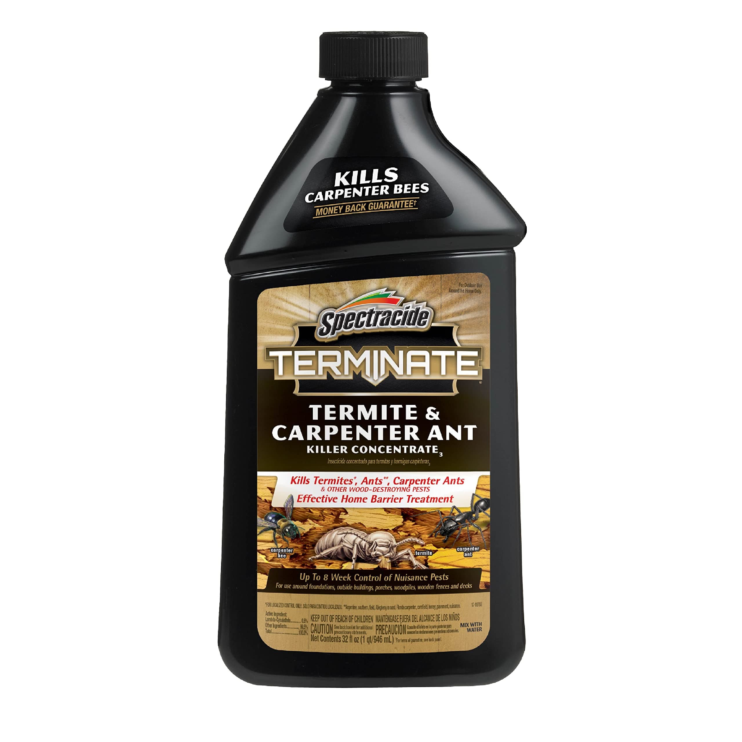 Terminate Termite & Carpenter Ant Killer Concentrate, Kills Termites, Ants and Carpenter Ants, 32 fl Ounce