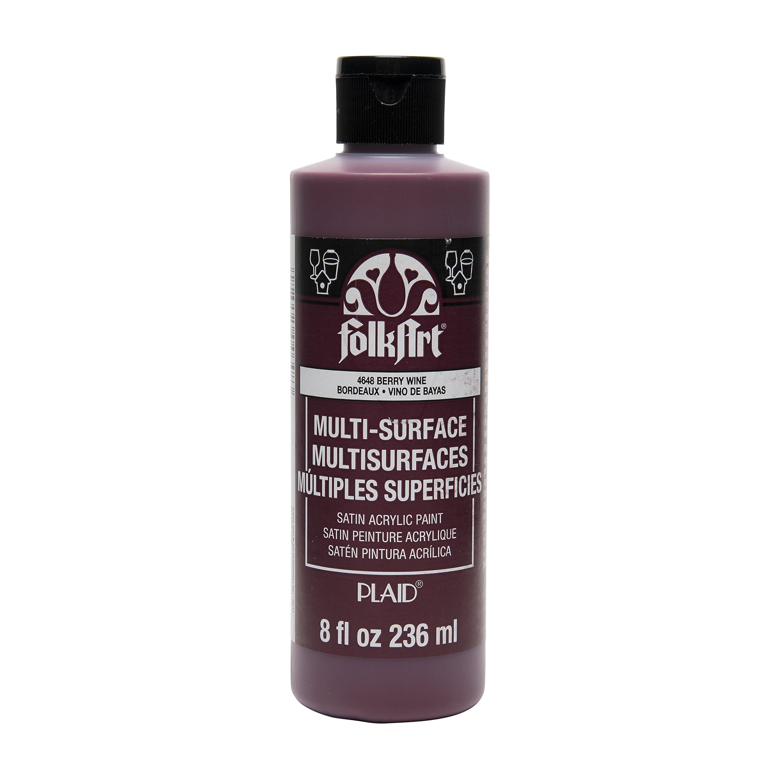 FolkArt Multi-Surface Paint (8 oz), , Berry Wine