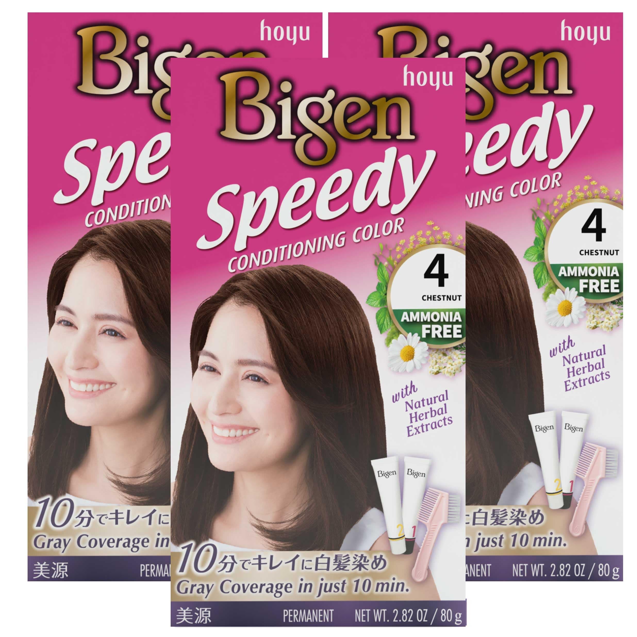 Bigen Speedy Conditioning Color Refill: 4 Chestnut - 3 Pack