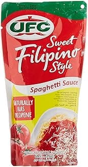 UFC Spaghetti Sauce Sweet Filipino Style, Net Wt 250g (8.82oz)