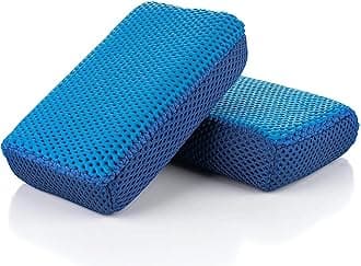 Ultra Clay Scrubber - Fast and Effective Removal of Paint Contaminants, Light Overspray, and More; Dual Sided Design for Scrubbing and Clay Work; Deep Clean Glass (2-Pack)