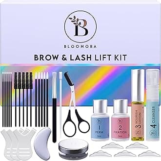 Lash Lift Kit & Eyebrow Lamination Kit, 2-in-1 Solution, At Home Brow Lamination Kit, Beginner/Professional, Eyelash Lift Kit, Lasts 6-8 Weeks, 15 Applications, DIY Brow + Lash Perm Kit