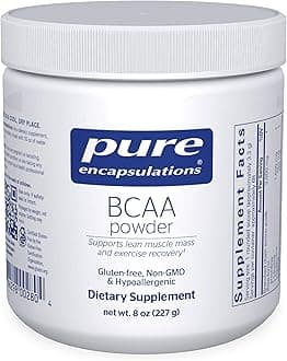 BCAA Powder | Hypoallergenic Supplement to Support Muscle Function During Exercise | 8 Ounces