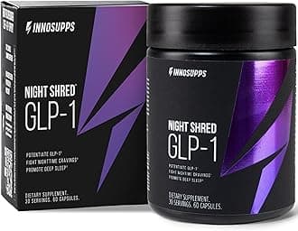 InnoSupps Night Shred GLP-1 - Nighttime Metabolic + Sleep Support* - Akkermansia + Ashwagandha - 60 Capsules. 30 Servings.