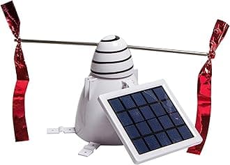 Bird B Gone - Solar Bird Repeller - Spinning Bird Deterrent with Telescoping Arms - Prevents Birds from Landing - Humane Repellent - Portable Design - for Boats, Patios, AC Units, Etc - Solar Powered