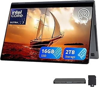 Samsung Galaxy Book4 Pro 360 Laptop, 16" AMOLED Touchscreen, Intel Ultra 7 155H, 16GB LPDDR5X, 2TB Storage(1TB SSD+1TB Docking Station Set), Backlit Keyboard, Fingerprint, Copilot AI, Win 11, Gray