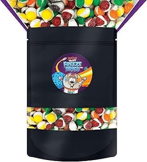 Bulk - UpTop Treats Freeze Dried Candy, Moon Rocks, Crunchy Candy for ASMR, Strawberry, Lemon, Lime, Orange, & Grape, Snacks for Kids & Adults, Made in the USA, Reclosable Bag, 16 oz