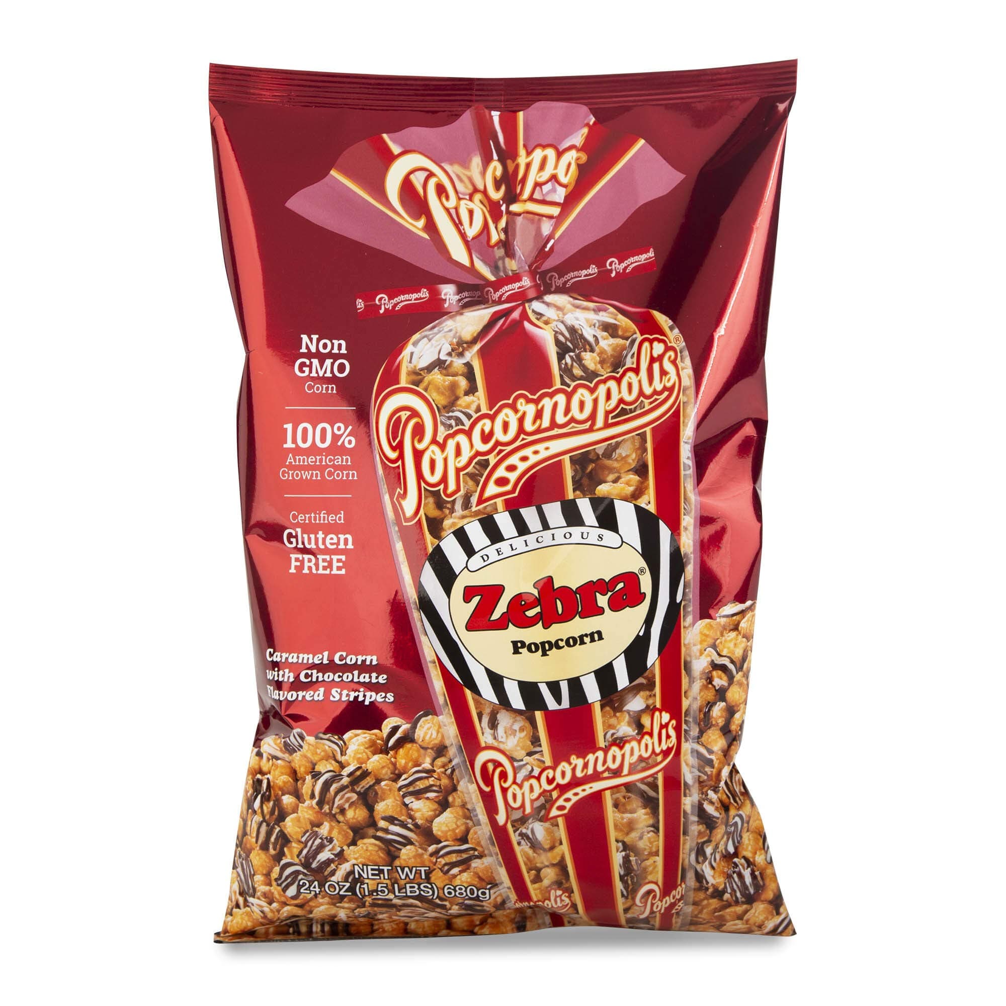 Popcorn, Zebra, 24 Ounce