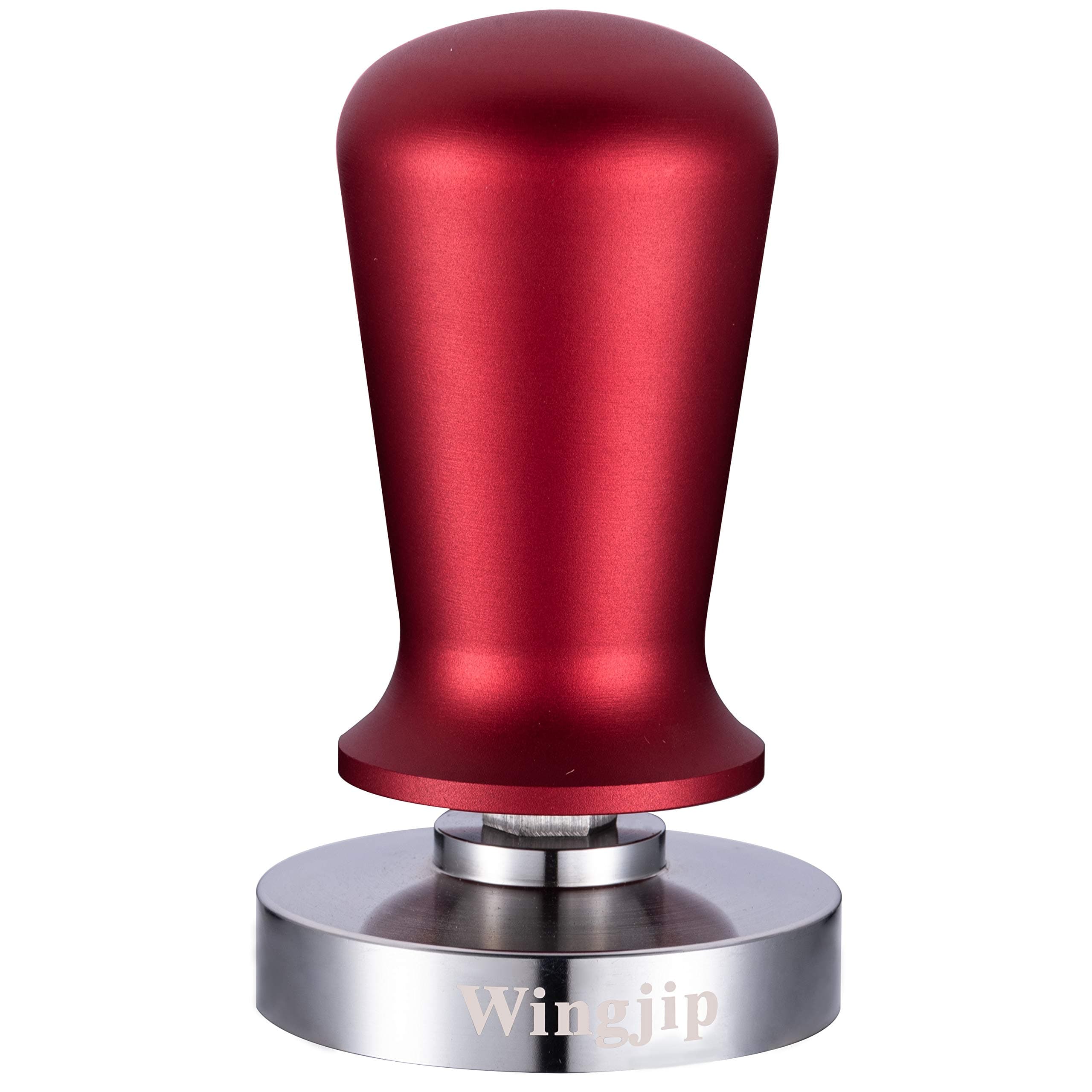 1PC Coffee Tamper Calibrated with Spring Adjustable Grip Ergonomics Handle Powder Press, Barista Family office Cafe Restaurant Coffee Tool 51mm Red