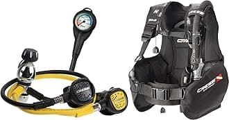Cressi Novice Complete Scuba Diving Package - Buoyancy Compensator + Compact Regulator + Compact + Mini SPG - Solid: Made in Italy