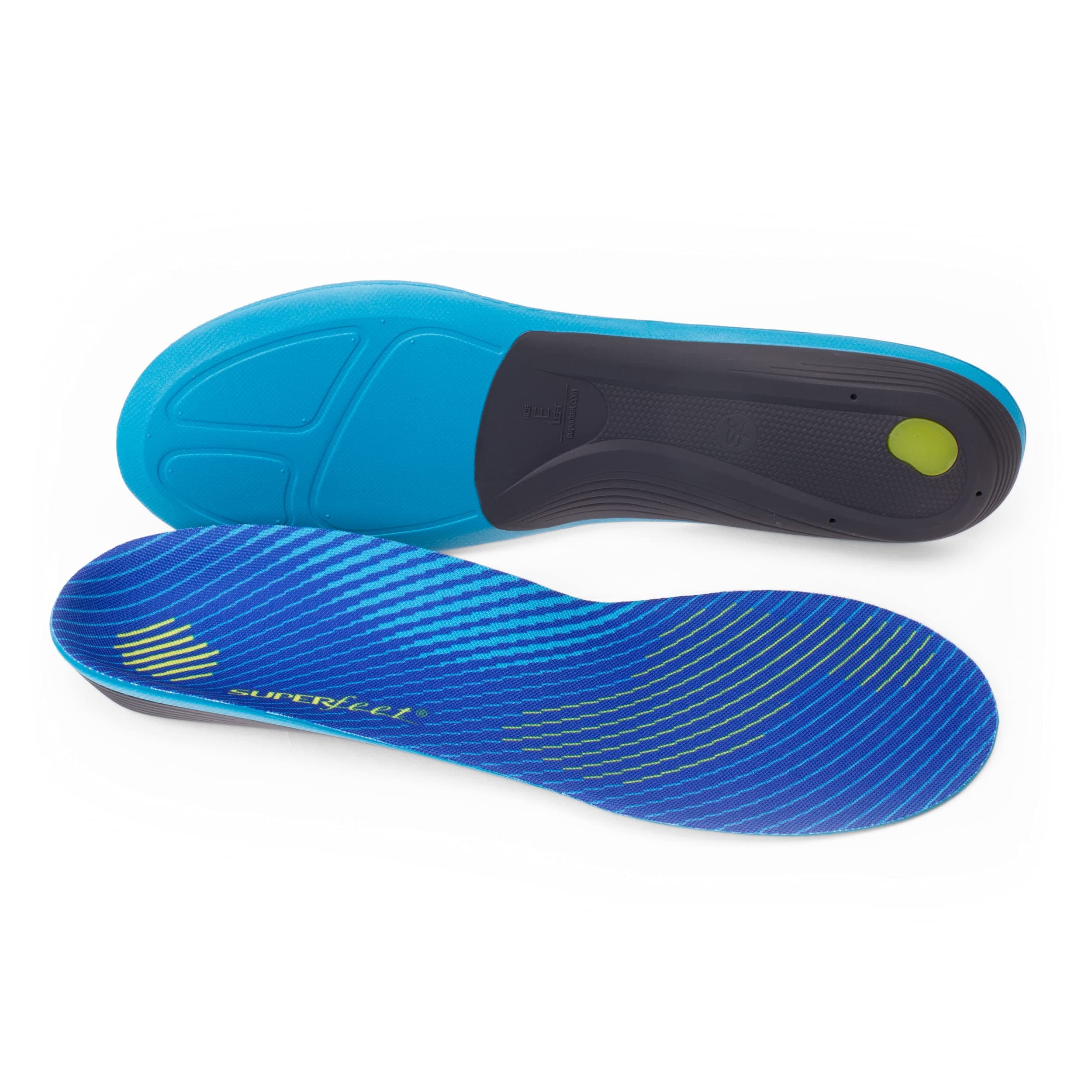 Superfeet Run Support Medium Arch Insoles for Runners with Medium Arch Support & EVOLyte® Carbon Fiber - 2.5-5 Men / 4.5-6 Women