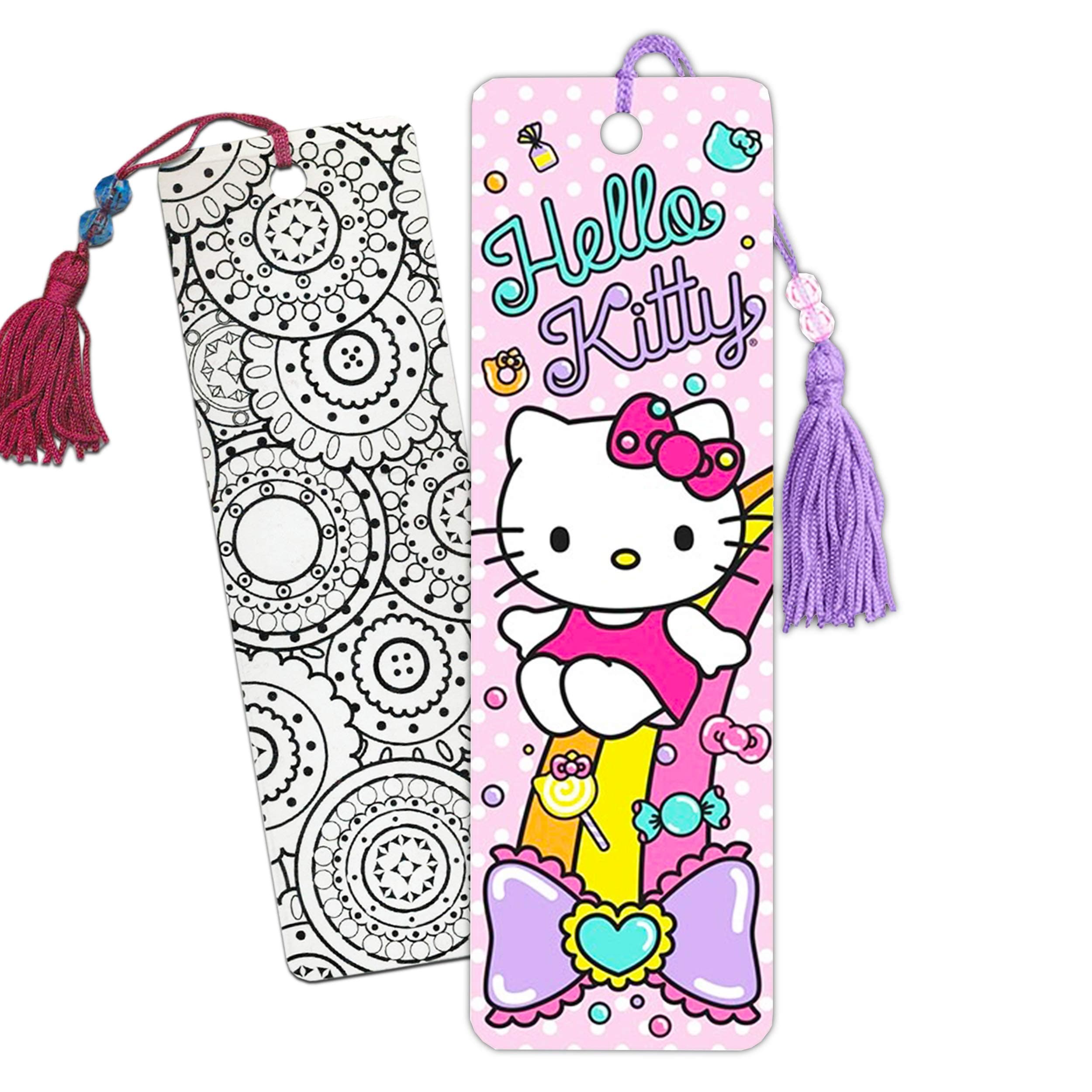 Hello Kitty Bookmark Bundle Hello Kitty School Supplies ~ 2 Kids Bookmarks Featuring Hello Kitty | Hello Kitty Party Favors (Hello Kitty Merchandise)