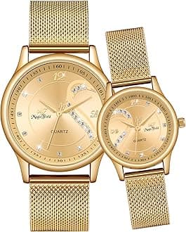 ManChDa Couple Watches for His and Her Watches for Couple Watch Set