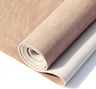 Suede Auto Headliner Fabric 54" L × 60" W with Foam Backing - Beige Interior Replacement Material for Car/Truck/SUV/RV Roof, Tube Packaging - Home Repair/DIY Headliner MaterialGlobal Recycled StandardOEKO-TEX STANDARD 100Global Recycled StandardGlobal Recycled Standard