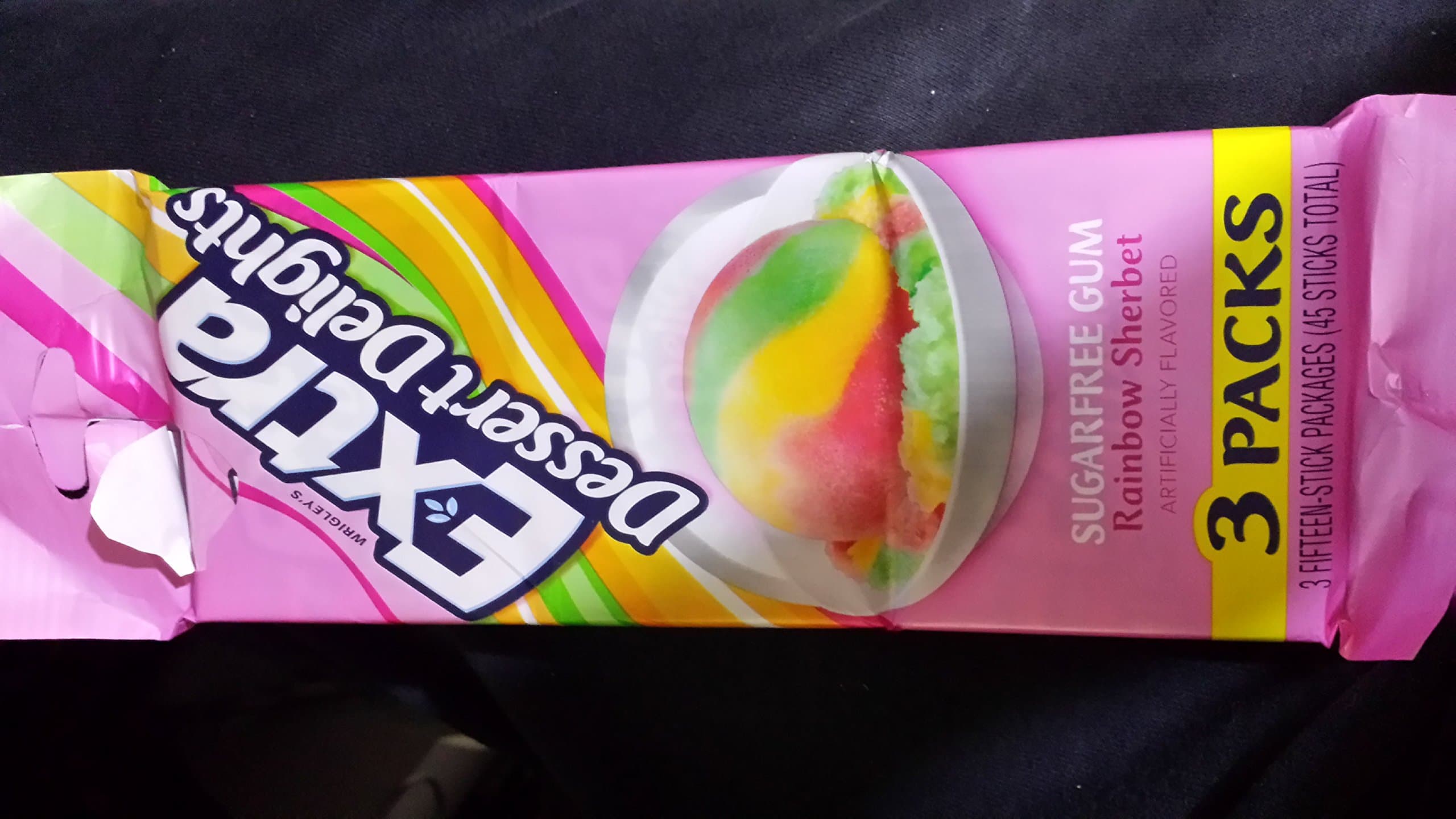 Extra Dessert Delight Rainbow Sherbet 3 Count
