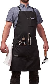 Professional Grade Chef Apron for Kitchen, BBQ & Grill
