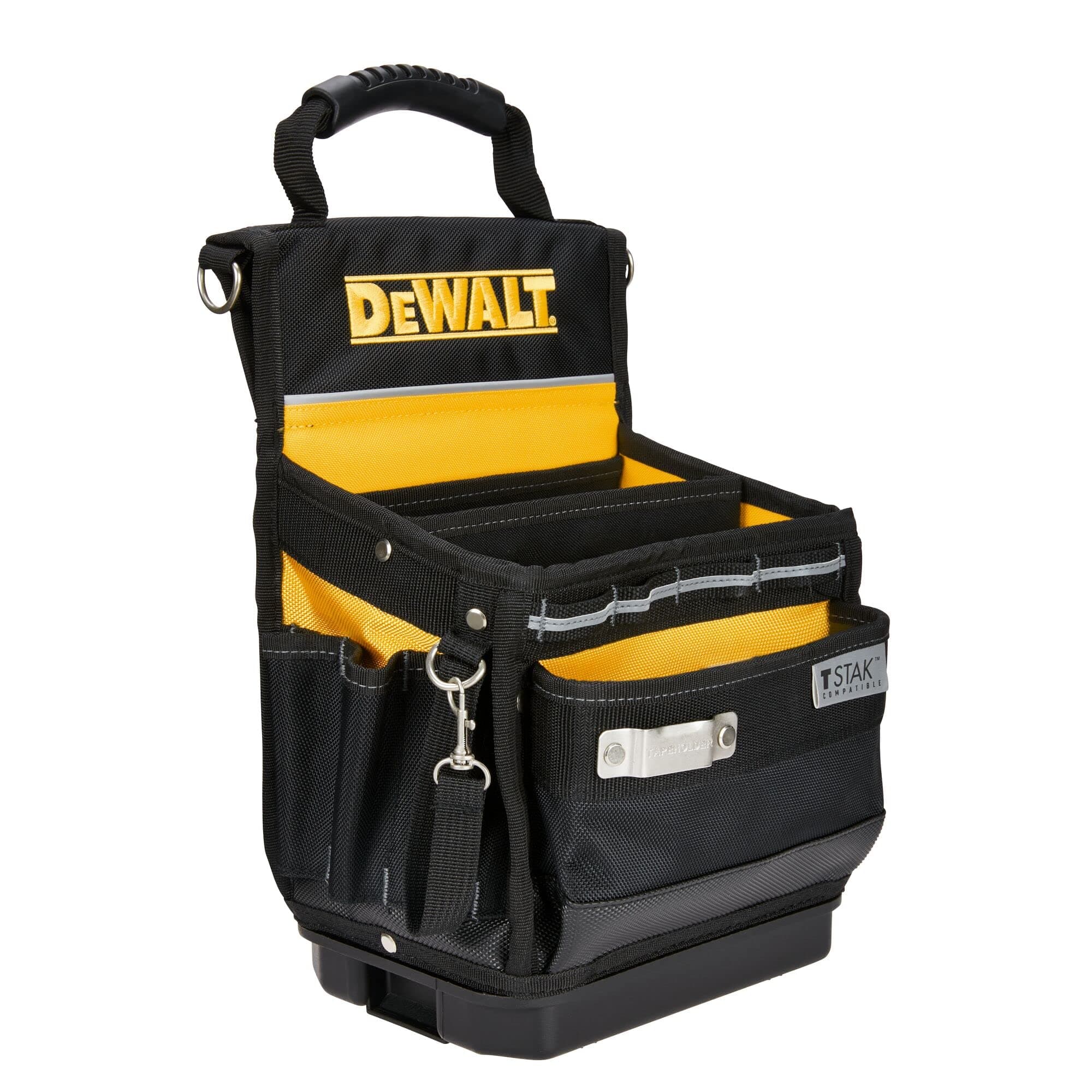 Tool Bag, Easy Access Small Tool Pouch with Hard Bottom and Carrying Strap (DWST17624)