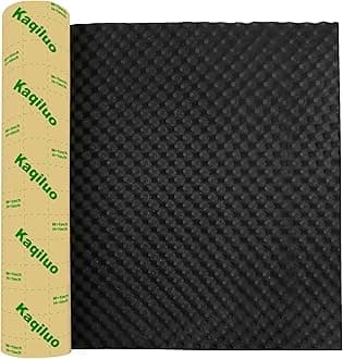 Self-Adhesive Thickened Sound Insulation Egg Crate Foam 13.99 sqft x 1.77in Thick,50+kg/m³ ,Fire/Water Resistant ,Thermal Insulation,Acoustic Treatment Foam