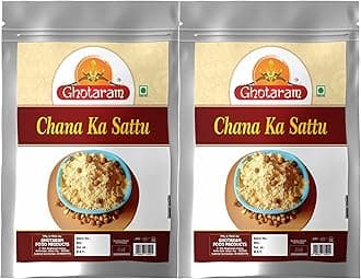 GFP Sattu Chana/Sattu Powder/Sattu Atta|Organic Sattu Powder/Sattu Protein Powder/Sattuz/Sattu Powder For Drink|Pure Bihari Chana Sattu/Cool Diet in Summer-1960g(pac 2x 980g)
