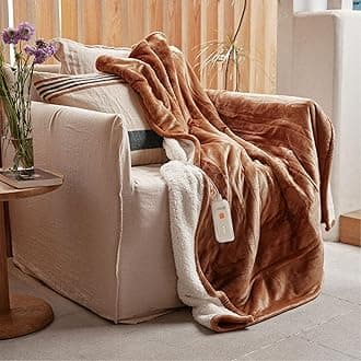 Gotcozy Heated Blanket Electric Throw 50''X60''- Soft Silky Plush Electric Blanket with 4 Heating Level & 3 Hour Auto Off Heating Blanket, ETL Certified Machine Washable