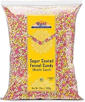 Rani Sugar Coated Fennel Candy 28oz (800g) ~ Indian After Meal Digestive Treat | Vegan | Gluten Friendly | NON-GMO | Kosher | Indian Origin