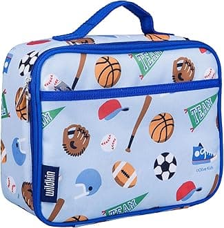 Wildkin Kids Insulated Lunch Box – Durable and Reusable for School & Travel - Game On