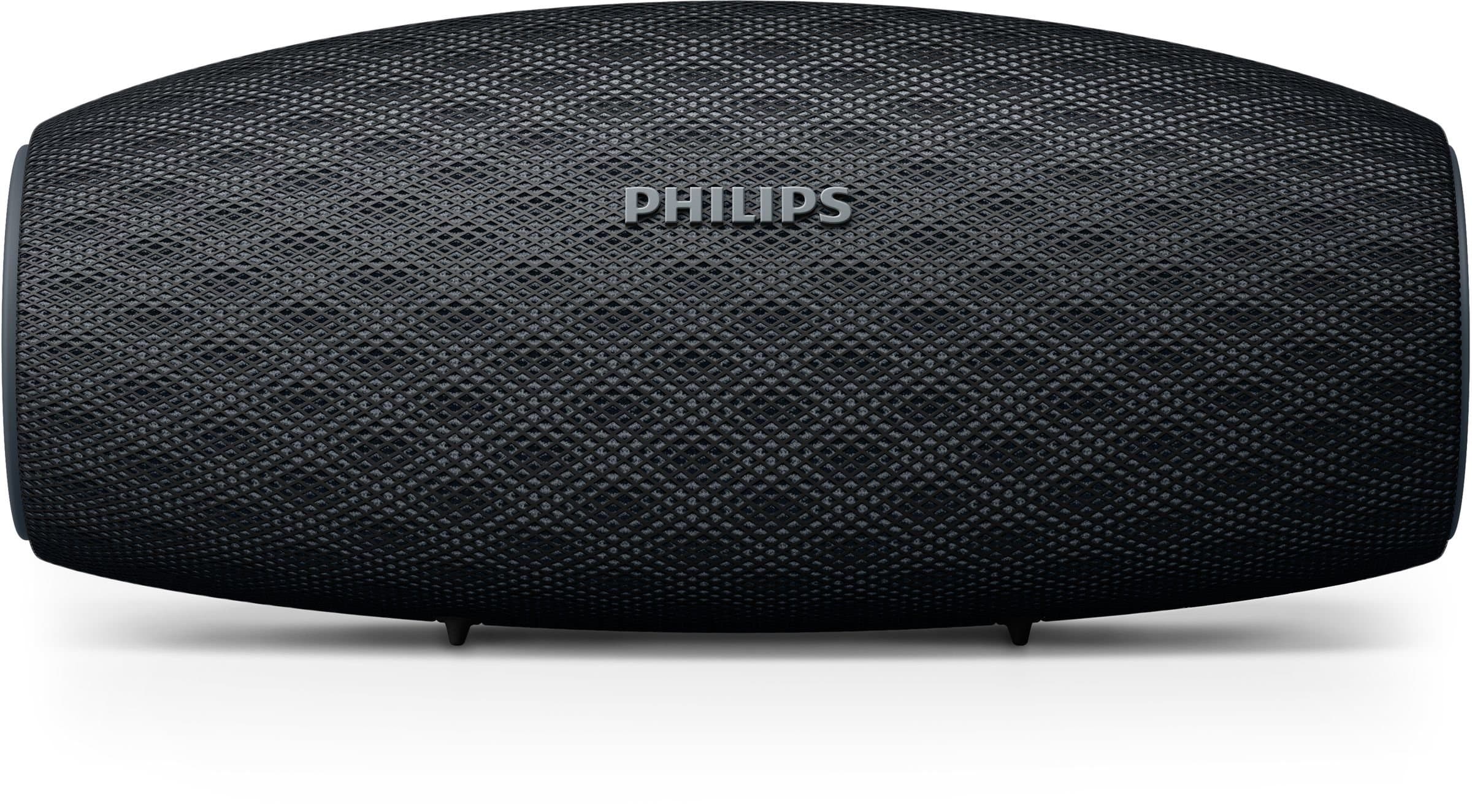 Philips BT6900B EverPlay Wireless Bluetooth Speaker Waterproof, Shockproof with Mic, Quick Charge, 10 Hours Playtime - Black