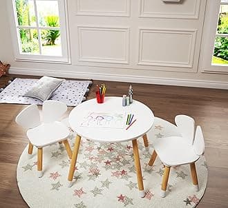 UTEXKids Table with 2 Chairs for Kids Room
