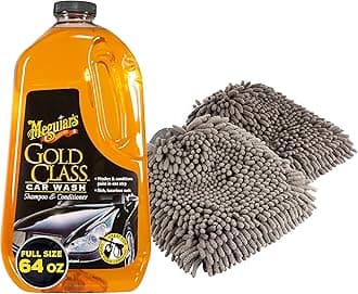Gold Class Car Wash and Amazon Basics Deluxe Microfiber Car Wash Drying Mitts