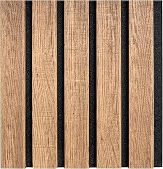 Tuda Grass Direct Premium Acoustic Wall Slatted 3D Wood Veneer Panels - Dark Oak Sample