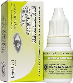Kottakkal ayurveda® Netramritam - 10 ml, Liquid Eye Drops For Healthy Eyes, With Natural Ingredients
