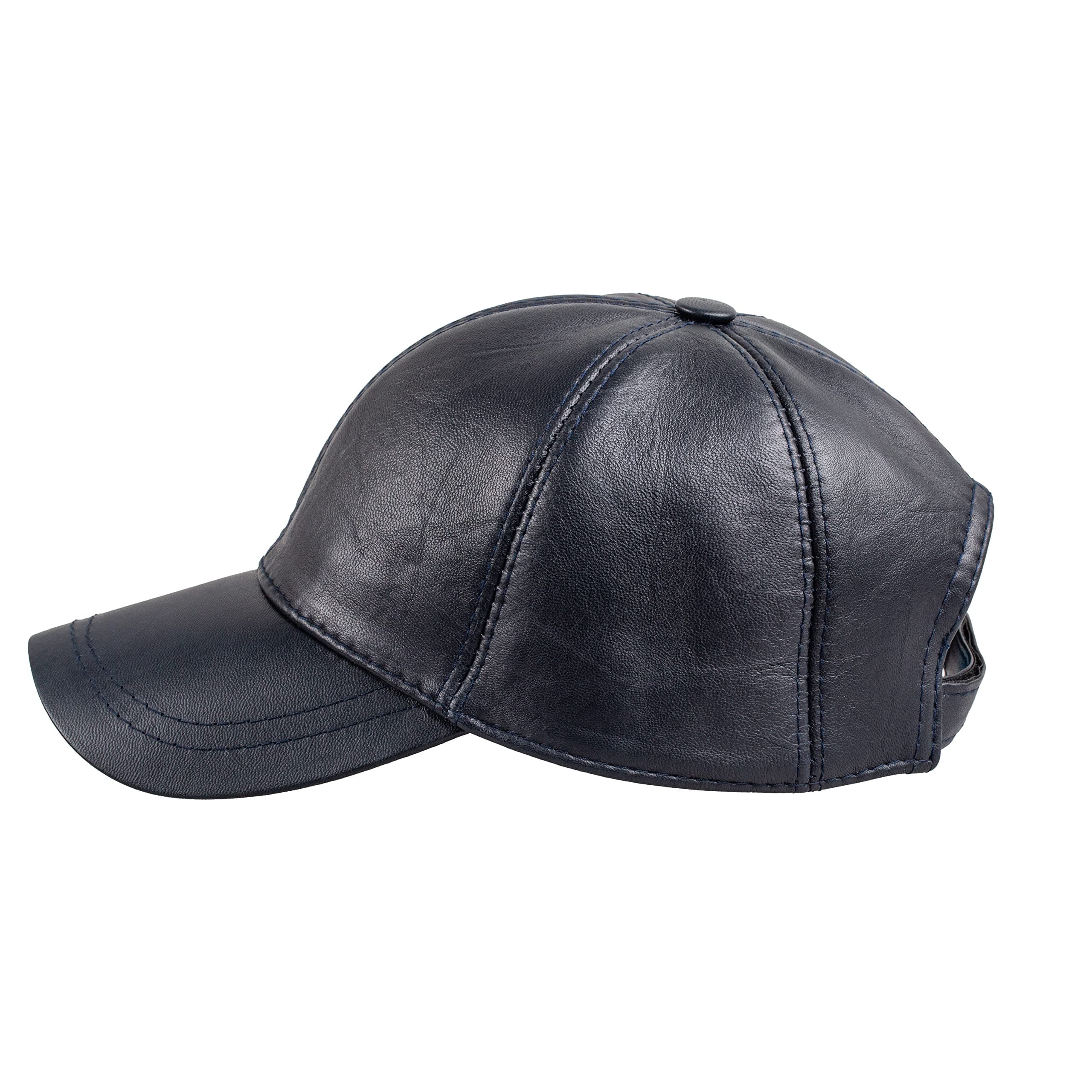 - Genuine Leather Unisex Baseball Cap