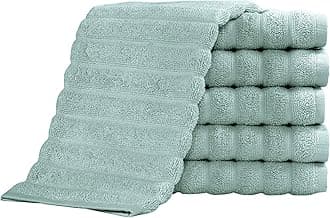 Classic Turkish Towels CTT Luxurious 100% Turkish Cotton Washcloths 6 Pack, Highly Absorbent & Quick Dry, Face Towels Wash Cloths for Hotel, Spa & Gym | 13"x13" (Spa Green)