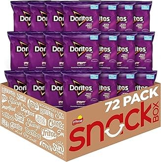 Doritos Flavored Tortilla Chips, Reduced Fat Spicy Sweet Chili, 72 Count