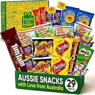 - Australian Snack Gift Box Mega 29 Pack, Best Aussie Candy and Food Products, Authentic Taste of Australia, Large Snack Box - Australian Expats