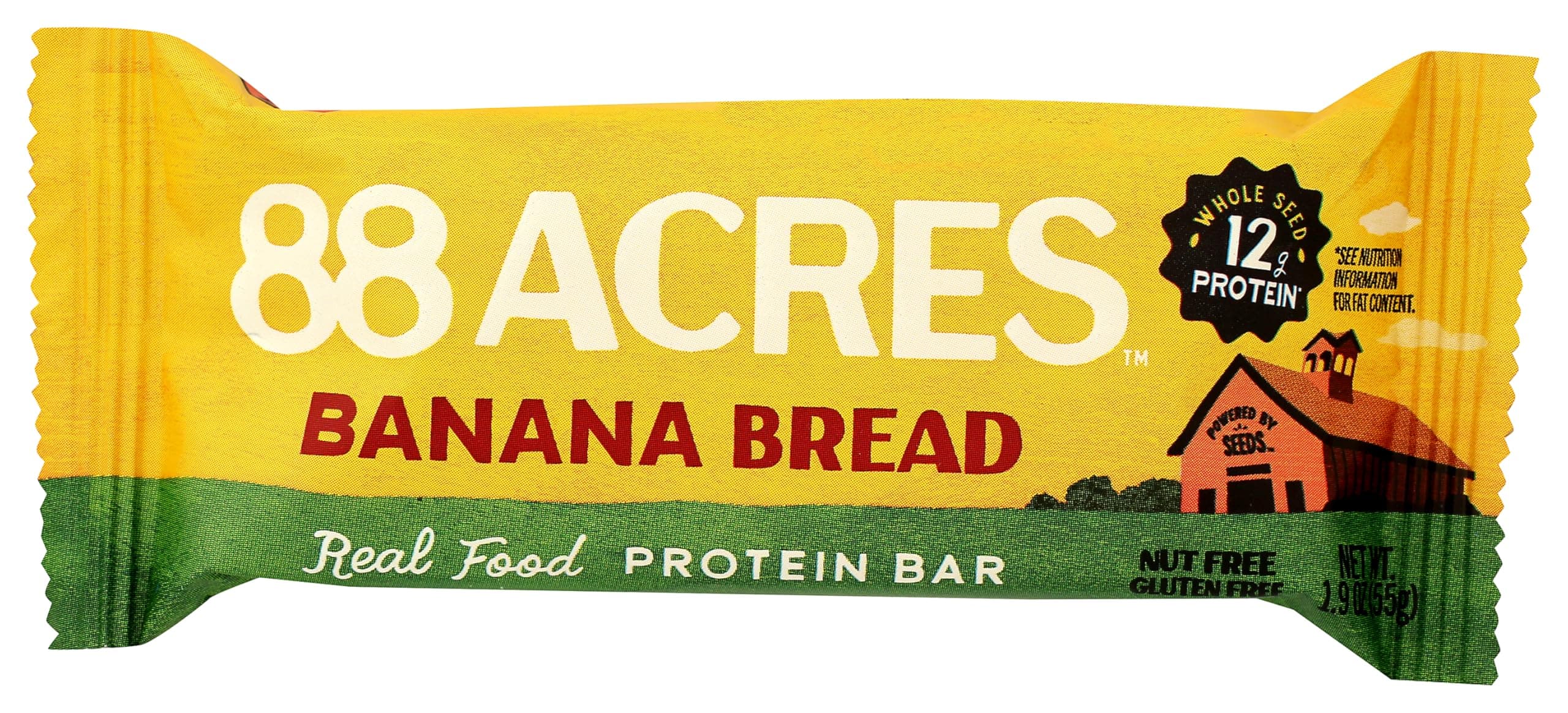 88 ACRES Banana Bread Seed Protein Bar, 1.9 OZ
