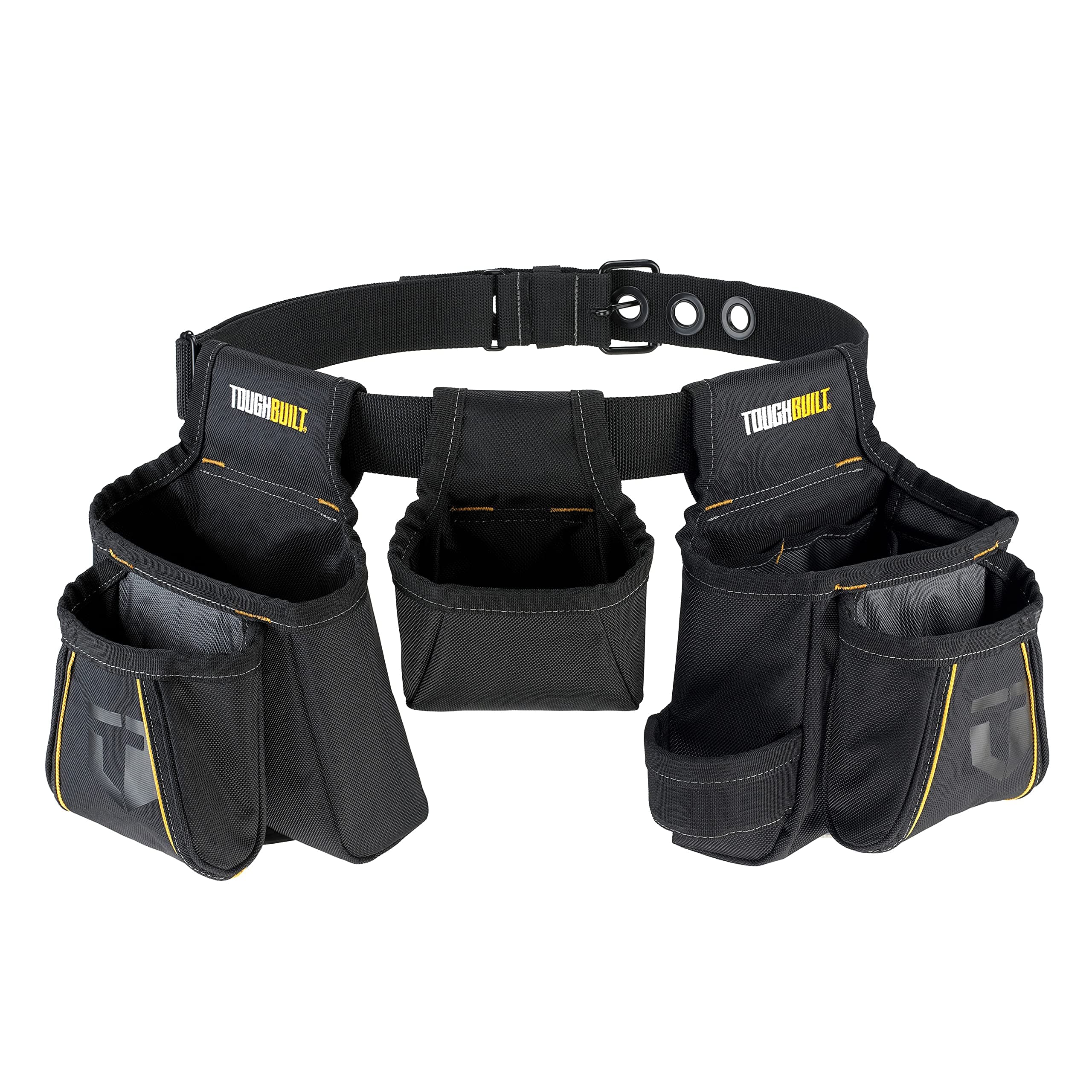 Toughbuilt - Handyman Tool Belt, Durable Adjustable Work Belt with Multiple Pockets, Loops, & Compartments for Tools, Fasteners, & Accessories (TB-304-4)
