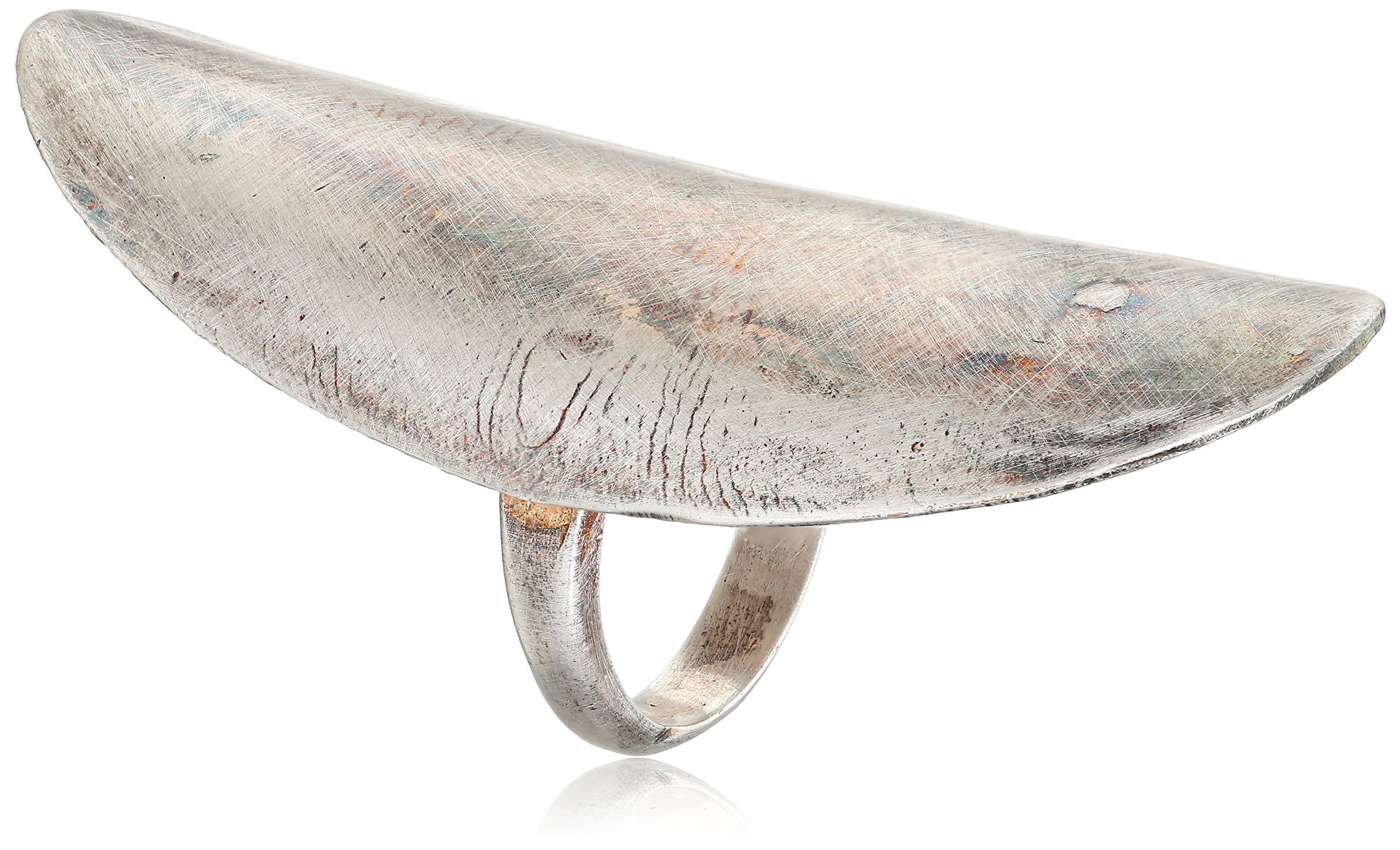 Bing Bang "Lure" Oval Sterling Silver Ring, Size 6