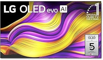 LG 97-Inch Class OLED evo AI 4K G5 Series Smart TV w/Dolby Atmos, Dolby Vision, HDR10, AI Super Upscaling 4K, Filmmaker Mode, Wow Orchestra, Alexa Built-in (OLED97G5WUA, 2025)