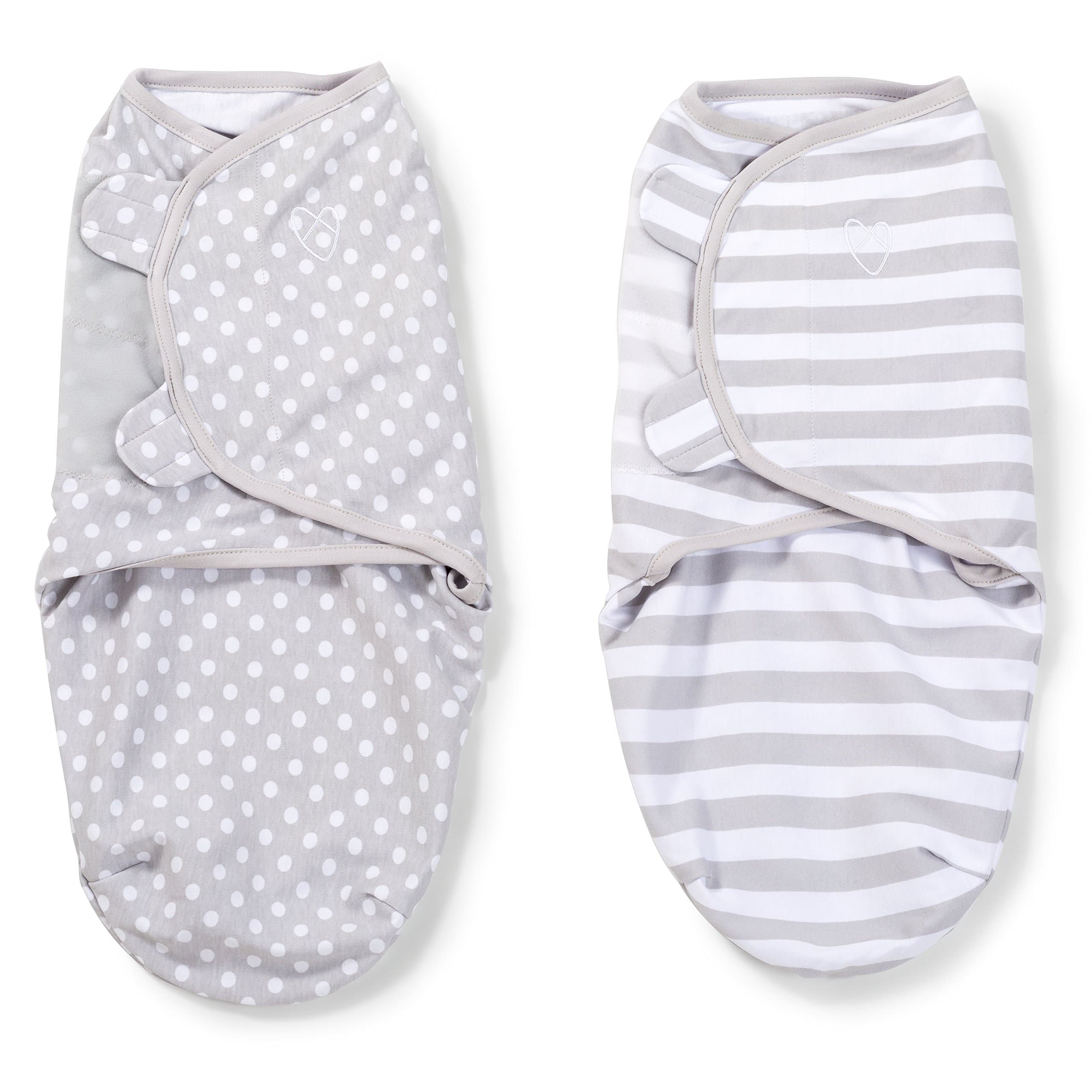 Original Swaddle 2-PK, Grey Dot Stripe (SM)